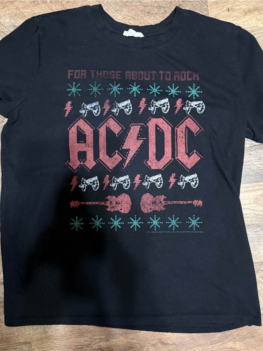 Maurice’s Festive AC/DC Christmas Black Shirt